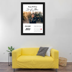 Customized Birthday Photo Frame 8x12 Inch Picture & Text Print