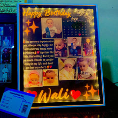 FASTSIDE Customized 3D LED Magic Mirror | Custom Photo, Calendar & Text Frame Gift