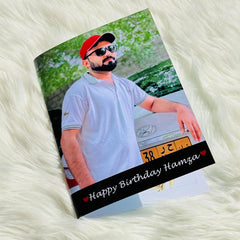 Customized A4 Size Folding Card – Personalized Photo & Text Greeting Card for Birthdays, Anniversaries & Special Occasions