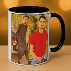 Customized Colour Mug with Photo, Name & Birthday Calendar Print