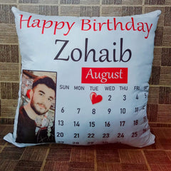 Customized Cushion 14x14 With Your Picture, Name, Text & Logo Print – With Filling