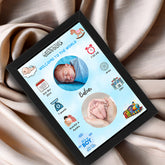 Customized Newborn Baby Frame (For Baby Boy & Girl) 8x12