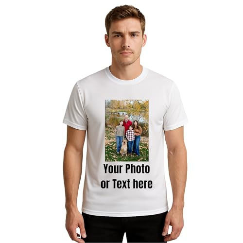 Customized White Shirt | Digital Photo Print | All Sizes Available