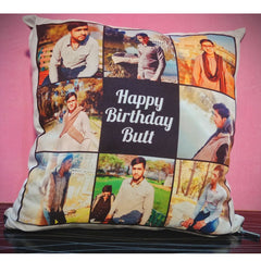 Customized Cushion 14x14 With Your Picture, Name, Text & Logo Print – With Filling