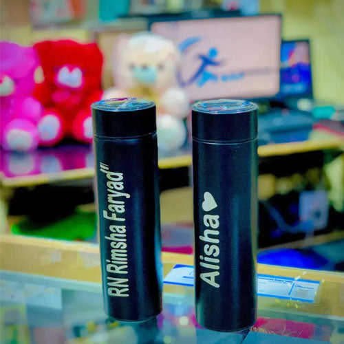 Customized Name Smart Temperature Display Water Bottle"