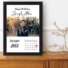 Customized Birthday Photo Frame 8x12 Inch Picture & Text Print