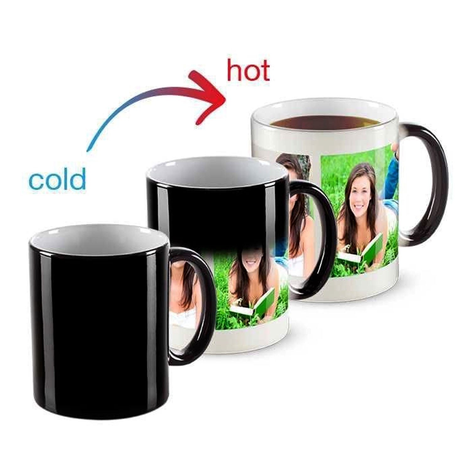 Customized Magic Mug with Custom Photo & Text Heat Reveal Coffee Cup, Unique Gift for Dad, Birthday, Anniversary & Special Perfect Gift Occasion