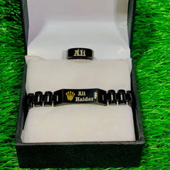 Customized Name Bracelet & Ring Gift Set – Personalized Jewelry for Boys & Girls
