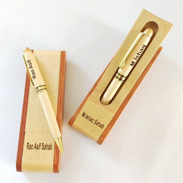 Customized Wooden Pen with Name – Premium Gift Set