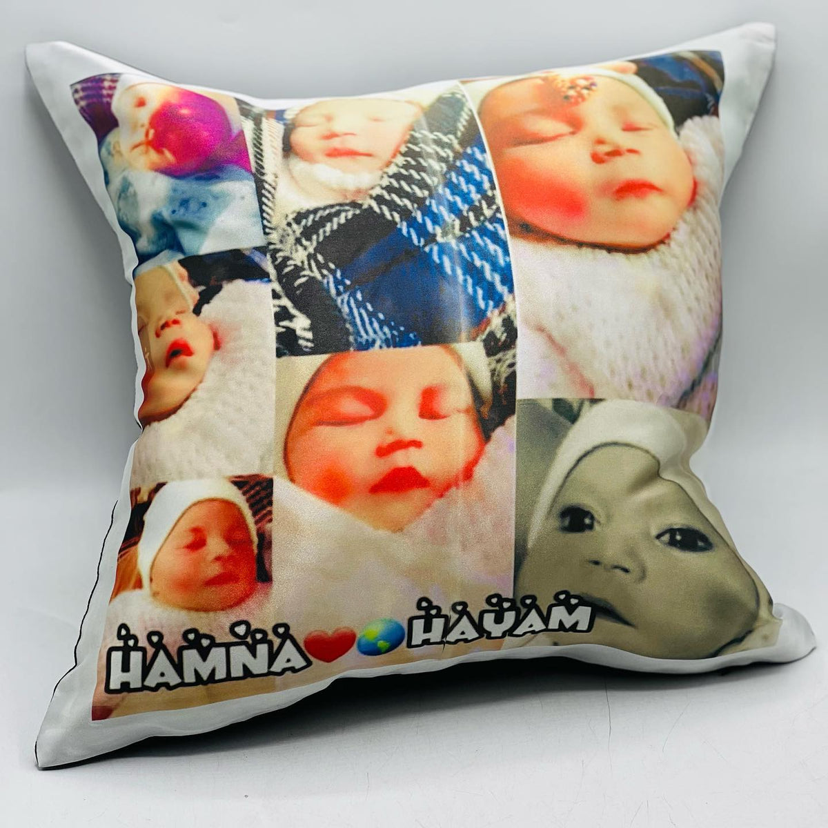 Customized Cushion 14x14 With Your Picture, Name, Text & Logo Print – With Filling