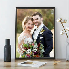 Customized Wooden Crystal Frame With Photo Print Size 12x18