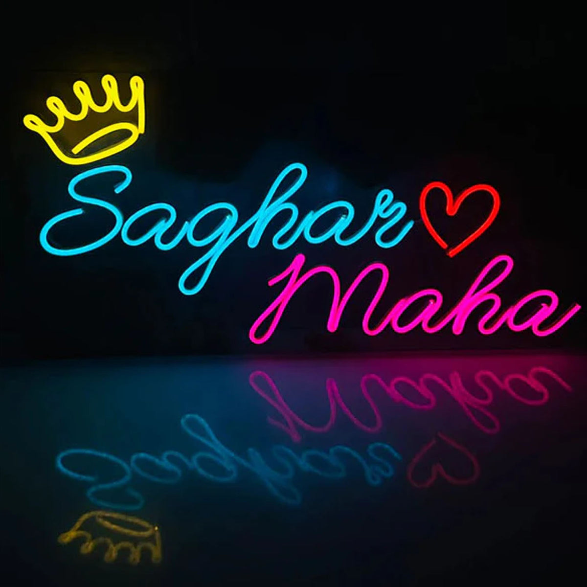 “Customized Neon Sign 2 Name – Personalized LED Wall Light for Home & Gifts”