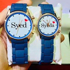 Customized Couple Photo Watch – Personalized Gift for Men & Women