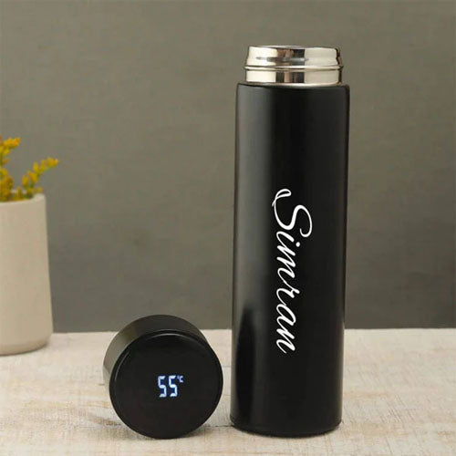 Customized Name Smart Temperature Display Water Bottle"