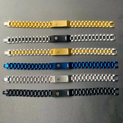 Customized Rolex Style Bracelet – Laser Name Engraved