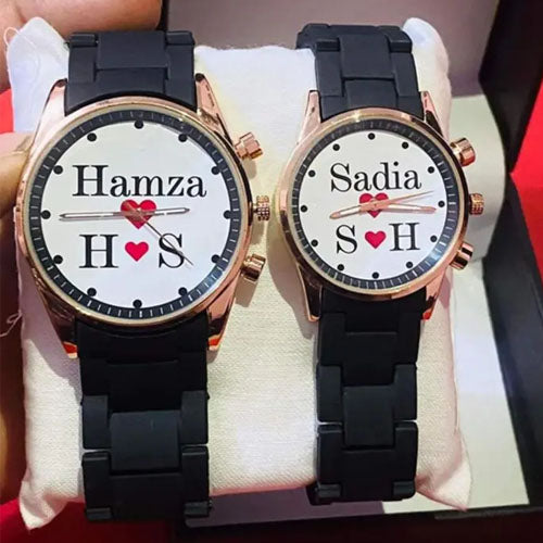 Customized Couple Photo Watch – Personalized Gift for Men & Women