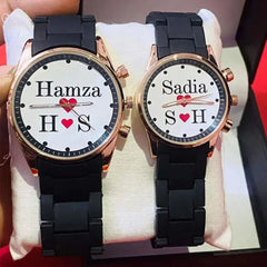 Customized Couple Photo Watch – Personalized Gift for Men & Women