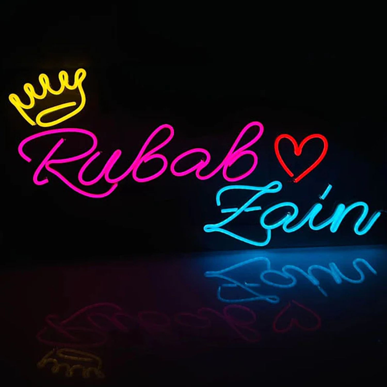 “Customized Neon Sign 2 Name – Personalized LED Wall Light for Home & Gifts”