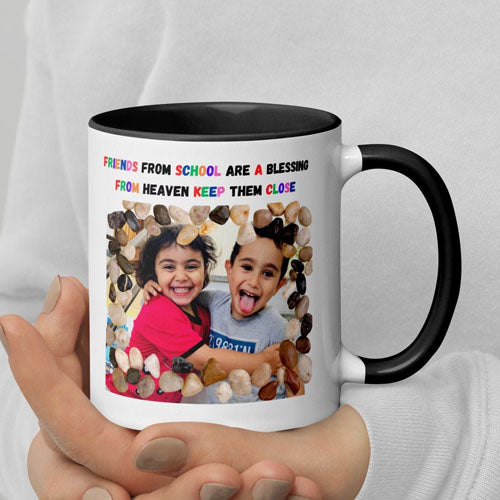 Customized Colour Mug With Picture Name Logo Print in Mug