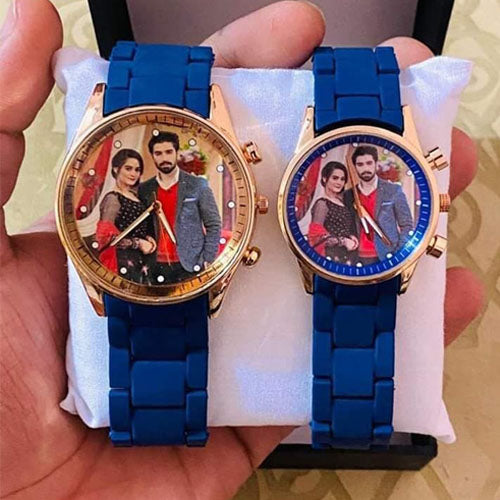 Customized Couple Photo Watch – Personalized Gift for Men & Women