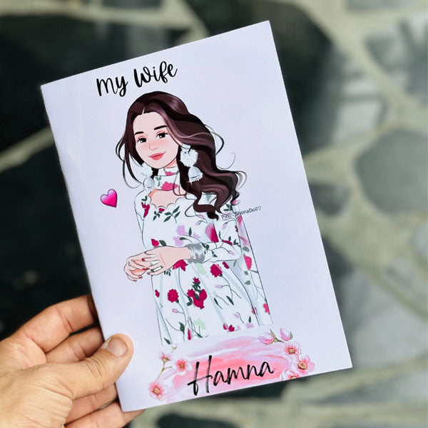 Customized A4 Size Folding Card – Personalized Photo & Text Greeting Card for Birthdays, Anniversaries & Special Occasions