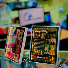 FASTSIDE Customized 3D LED Magic Mirror | Custom Photo, Calendar & Text Frame Gift