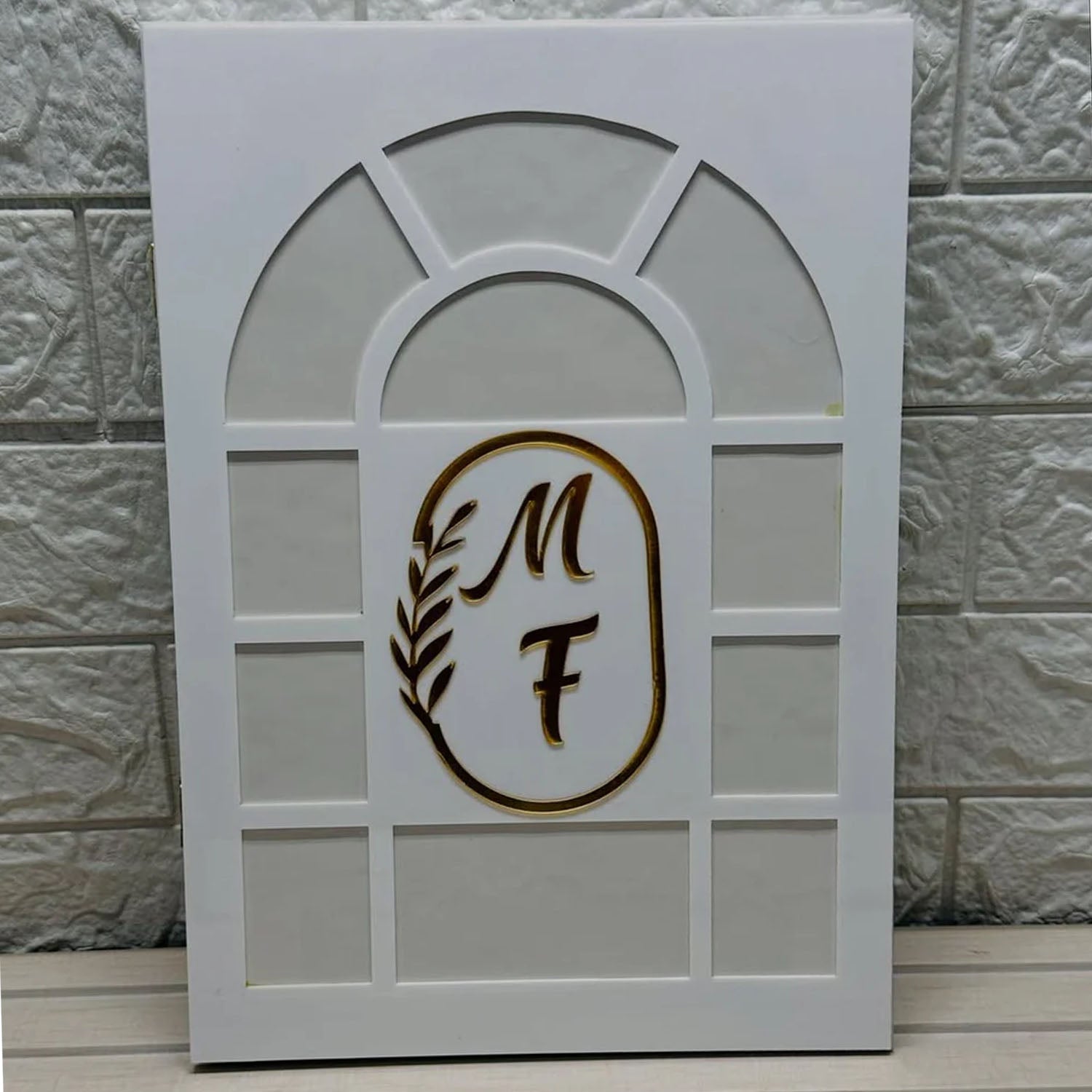 FASTSIDE Customized Folding Frame Nikkah Thamboard File with Elegant Pen & Luxury Box – Personalized Wedding Gift Set