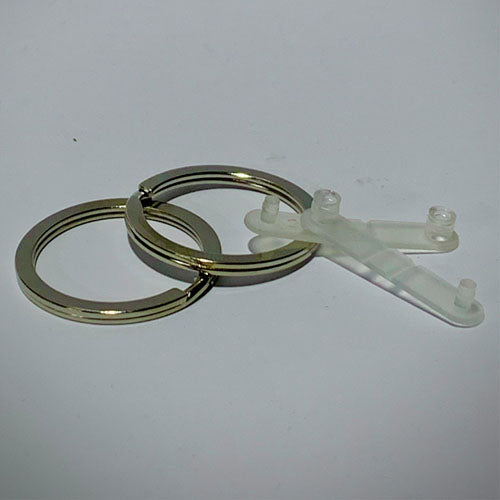 Customized Box Shape MDF Double-Sided Photo Keychain – Personalized Gift