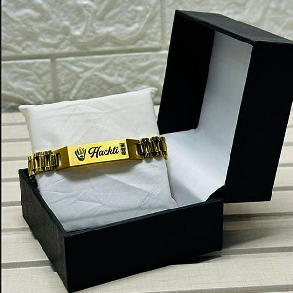 Customized Rolex Style Bracelet – Laser Name Engraved